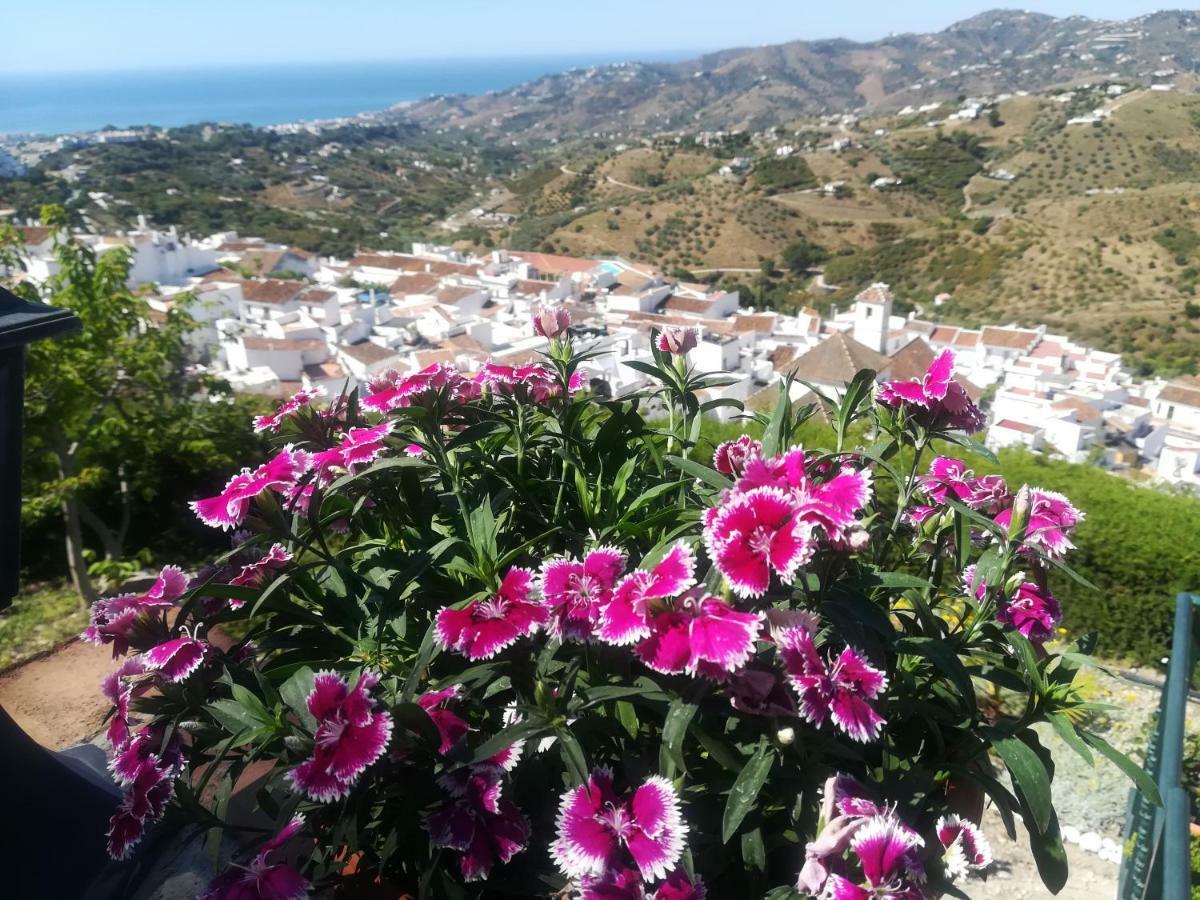 Casa Ana, Fantásticas vistas al pueblo, el mar y la montaña Frigiliana Exterior foto