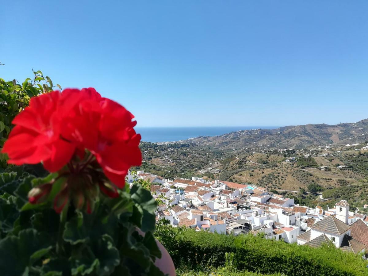 Casa Ana, Fantásticas vistas al pueblo, el mar y la montaña Frigiliana Exterior foto